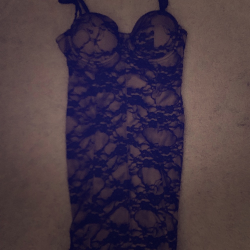 Lacey sexy black dress